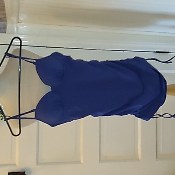Spank love your Assets by Sara Blakely small blue bathing suit 💙 swim beach ⛱ - Picture 1 of 5